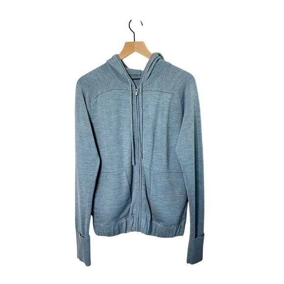 Lululemon Rise & Move Hoodie Heathered Cloud Blue Womens Size 8 - Picture 2 of 6